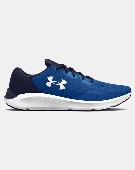 Men's UA Charged Pursuit 3 Running Shoes, Blue, pdpMainDesktop image number 0